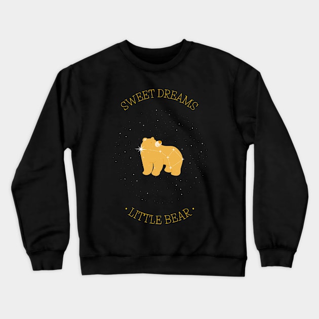 Little Bear Sweet Dreams Crewneck Sweatshirt by Tip Top Tee's